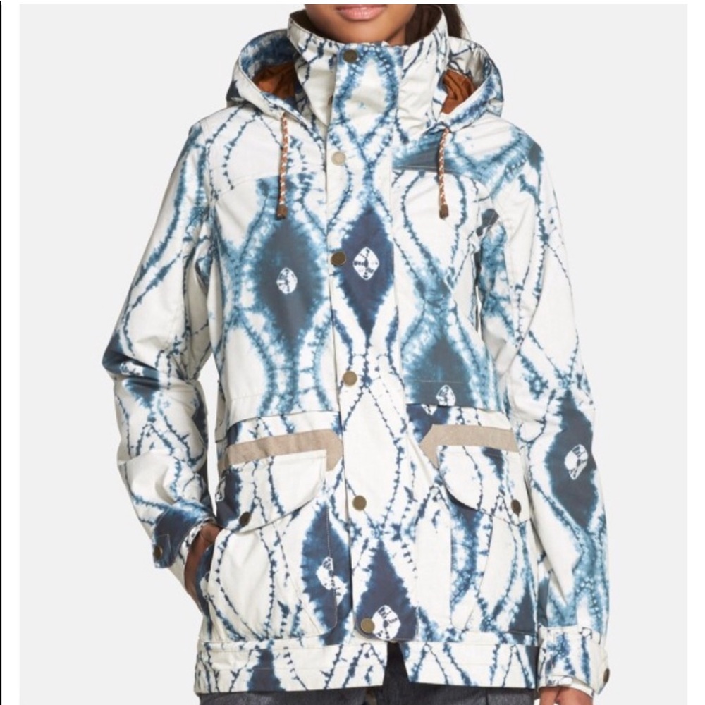 NWOT Burton Tie Dye Parka